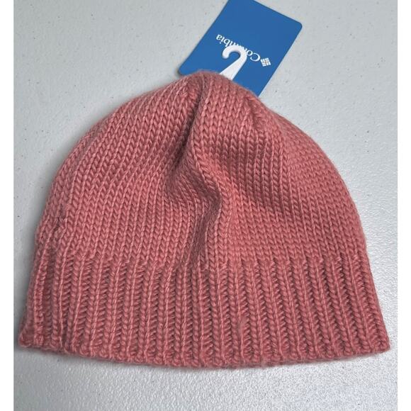 Columbia Cascade Peak II Beanie Hat Unisex One Size Pink Fleece Lined - Picture 5 of 8